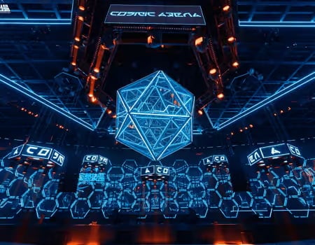 Spaceplus Cosmic Arena stage and club design in Guangzhou