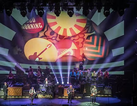 Visuals for The Analogues Beatles tribute shows by Vision Impossible