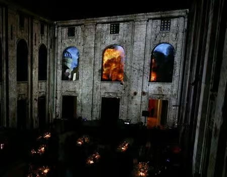 Projection mapping show at Alte Stadthaus Berlin by Vision Impossible