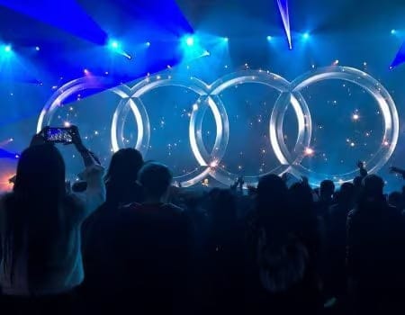 Stage design and visuals for Audi Q2L launch in Nanjing by Vision Impossible