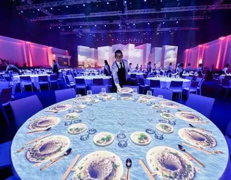 Projection mapping and show visuals for Foot Locker Team Week by Vision Impossible