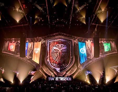 Show design and visuals for Transmission Spirit of the Warrior by Vision Impossible