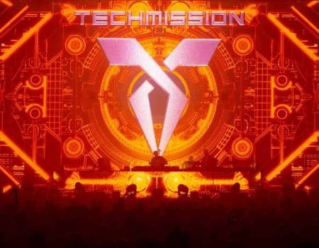 Techmission immersive stage visuals by Vision Impossible